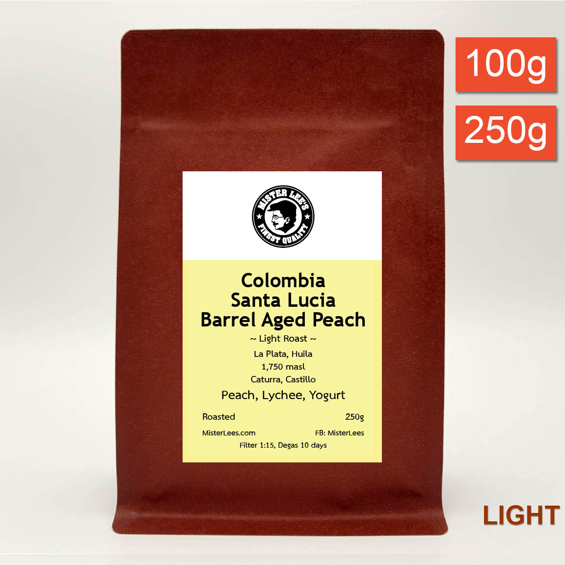 Colombia Santa Lucia Barrel Aged Peach Bag 250g