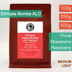 Ethiopia Sidama Bombe ALO Natural 100g 250g 500g bg