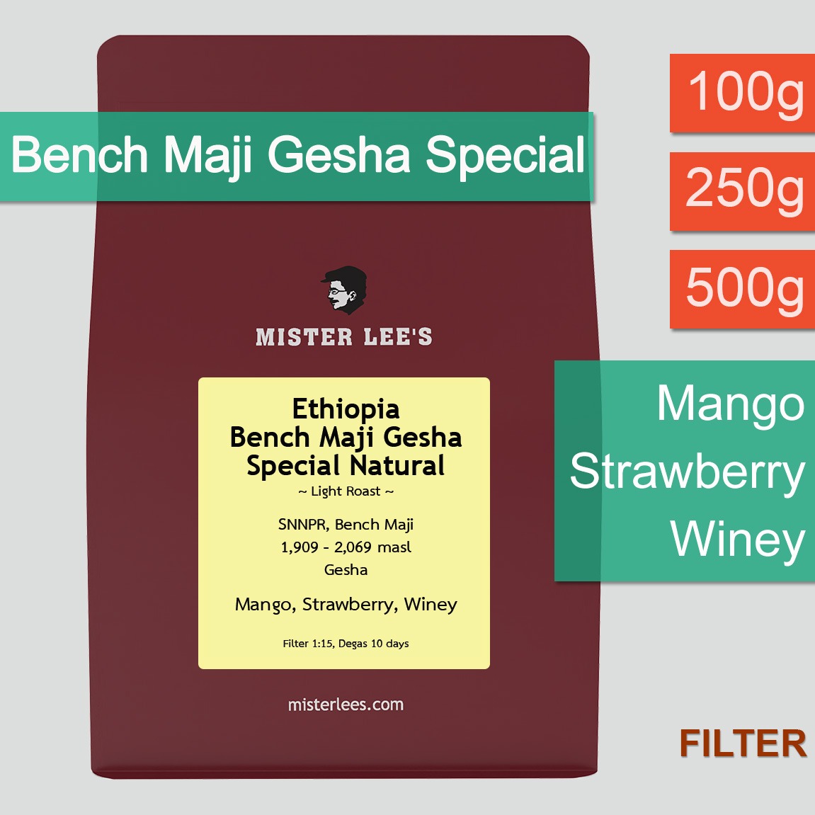 Ethiopia Bench Maji Gesha Special Natural 1 Ethiopia Bench Maji Gesha Special Natural